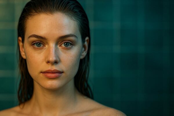 High-end beauty close-up and sharp focus with shallow depth of field