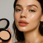 High-end beauty close-up and sharp focus with shallow depth of field