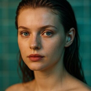 High-end beauty close-up and sharp focus with shallow depth of field