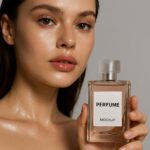 High-end beauty close-up and sharp focus with shallow depth of field