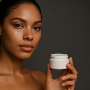 High-end beauty close-up and sharp focus with shallow depth of field