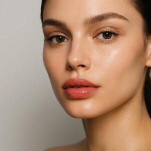 High-end beauty close-up and sharp focus with shallow depth of field