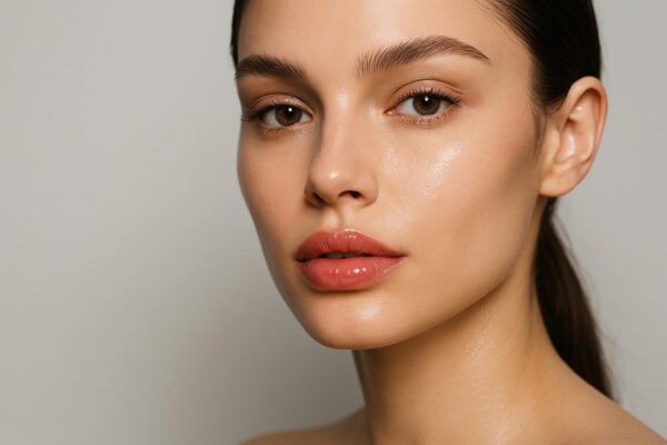 High-end beauty close-up and sharp focus with shallow depth of field