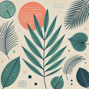 Aesthetic Boho Art Background