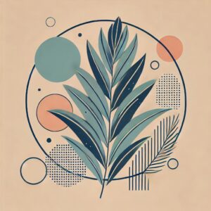 Aesthetic Boho Art Background