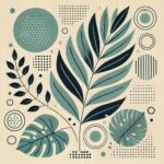 Aesthetic Boho Art Background