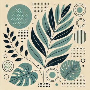 Aesthetic Boho Art Background