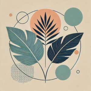 Aesthetic Boho Art Background