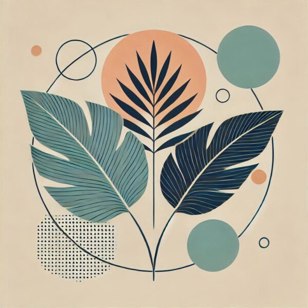 Aesthetic Boho Art Background