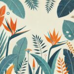 Aesthetic Boho Art Background