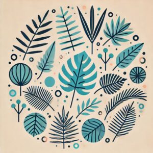 Aesthetic Boho Art Background