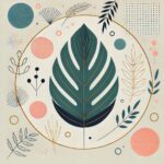 Aesthetic Boho Art Background