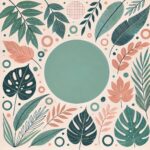 Aesthetic Boho Art Background