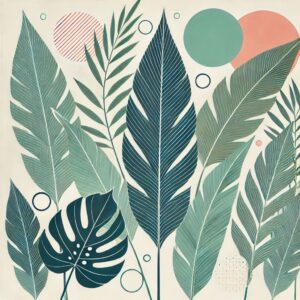 Aesthetic Boho Art Background