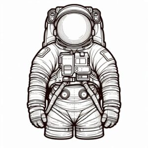Astronaut Colouring Page