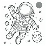 Astronaut Colouring Page