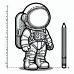 Astronaut Colouring Page