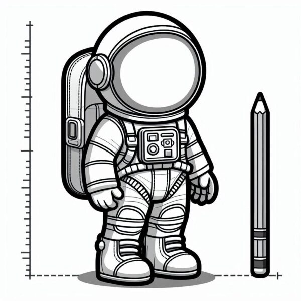 Astronaut Colouring Page