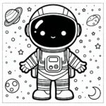 Astronaut Colouring Page