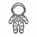Astronaut Colouring Page