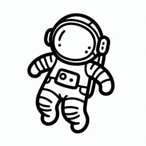 Astronaut Colouring Page