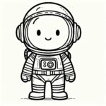 Astronaut Colouring Page