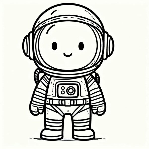 Astronaut Colouring Page