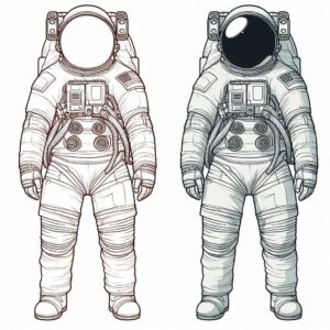 Astronaut Colouring Page