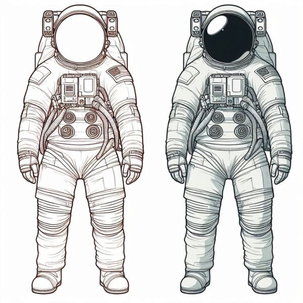 Astronaut Colouring Page
