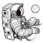 Astronaut Colouring Page