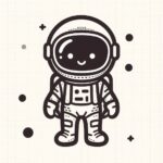 Astronaut Colouring Page