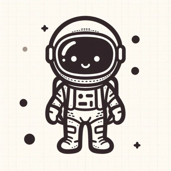Astronaut Colouring Page