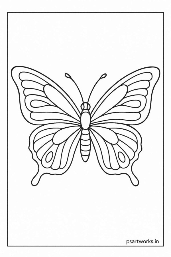 Butterfly Colouring Page
