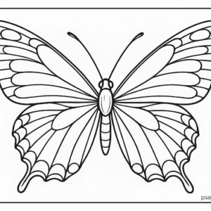 Butterfly Colouring Page