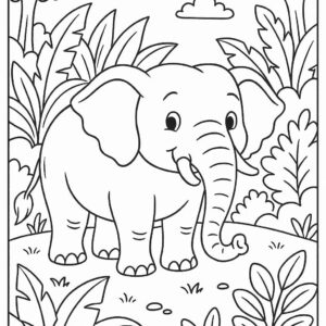 Elephant Coloring page