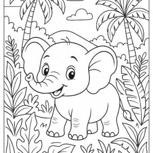Elephant Coloring page