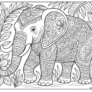Animal Design Coloring page