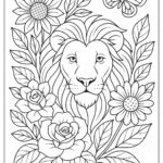 Lion Colouring Page