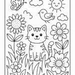 Tiger Colouring Page