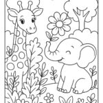 Elephant Colouring Page