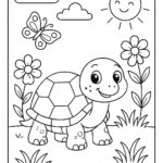 Turtle Colouring Page