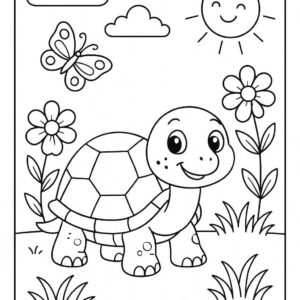Turtle Colouring Page