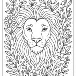 Lion Colouring Page