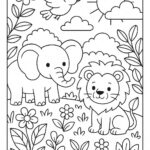 Lion Colouring Page