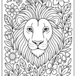 Lion Colouring Page