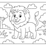 Lion Colouring Page