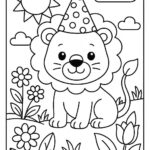 Lion Colouring Page