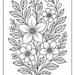 Floral Colouring Page