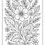 Floral Colouring Page