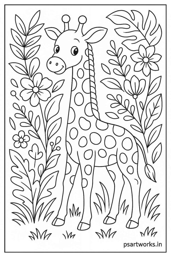 Giraffe Coloring page